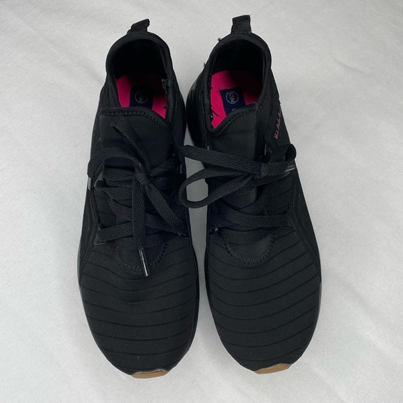 US POLO ASSN. Black and pink slip on sock sneakers with laces SIZE 6.5 - Picture 4 of 10